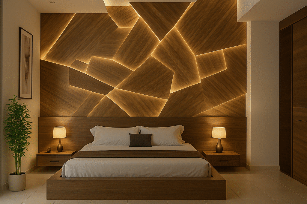 Home interior and exterior 3d wall paper