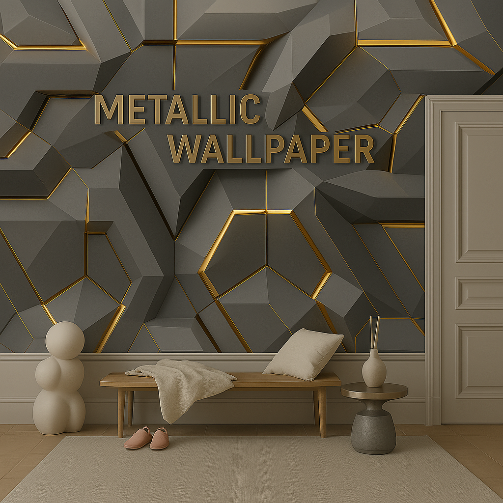 Home Decor Metallic wallpaper